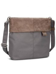 Zwei Torebka w kolorze szaro-jasnobrązowym - 25 x 23 x 10 cm rozmiar: onesize. Brązowe torebki klasyczne damskie Zwei, bez wzorów, z materiału, bez dodatków. Za 168.06 zł.