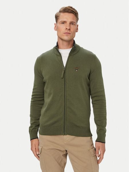 Aeronautica Militare Kardigan 262MA1632UL00506 Khaki. Brązowe kardigany męskie AERONAUTICA MILITARE, m, bez wzorów, z bawełny, bez kołnierzyka. Za 679.99 zł.