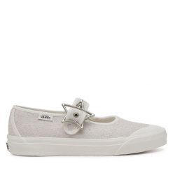 Baleriny Vans. Brązowe baleriny damskie Vans, bez wzorów, bez obcasa. Za 219.99 zł.