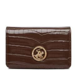 Portfel Beverly Hills Polo Club. Brązowe portfele damskie Beverly Hills Polo Club, bez wzorów. Za 59.99 zł.