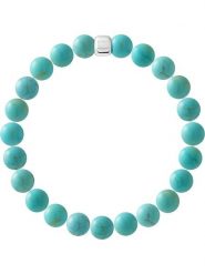 Pearline Bransoletka "Paix Interieure" z kamieniem lawowym rozmiar: 22 cm. Niebieskie bransoletki damskie Pearline, srebrne. Za 130.99 zł.