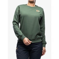Bluza bawełniana damska Fjallraven Vardag Sweater. Zielone bluzy bez kaptura damskie Fjällräven, xs, z bawełny. Za 329.99 zł.