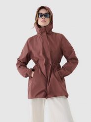 4F Parka przejściowa z membraną 8000 damska - brązowa XL. Brązowe parki damskie 4f, m, bez wzorów, z dzianiny. W wyprzedaży za 199.99 zł.