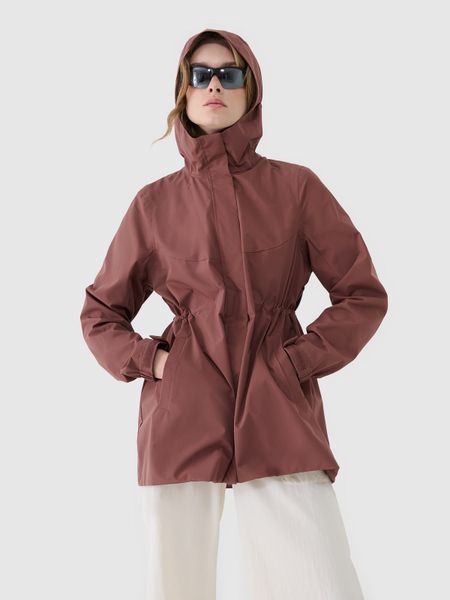 4F Parka przejściowa z membraną 8000 damska - brązowa XL. Brązowe parki damskie 4f, m, bez wzorów, z dzianiny. W wyprzedaży za 199.99 zł.