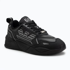 Buty EA7 Emporio Armani Ace Runner Special. Czarne buty sportowe na co dzień męskie EA7 Emporio Armani, ze skóry, bez zapięcia, trekkingowe. Za 719.99 zł.