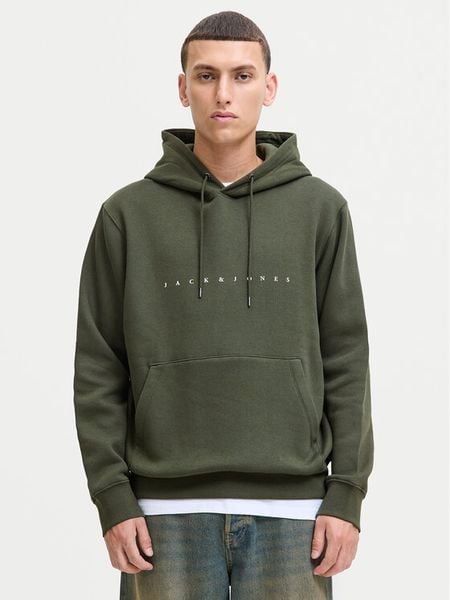 Jack & Jones Bluza Star 12233972 Zielony Relaxed Fit. Zielone bluzy bez kaptura męskie Jack & Jones, m, z bawełny. Za 189.99 zł.