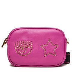 Torebka Chiara Ferragni. Czerwone listonoszki damskie Chiara Ferragni, bez wzorów, bez dodatków. Za 799.99 zł.