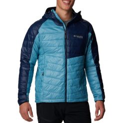 Kurtka puchowa męska Columbia Platinum Peak Hooded. Niebieskie kurtki męskie Columbia, m, bez wzorów, z puchu, sportowe, bez kaptura. Za 569.99 zł.