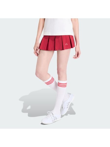 Adidas Spódnica plisowana Seasonal Essentials Colorpop KD3372 Czerwony Loose Fit. Czerwone spódniczki damskie Adidas, xs, bez wzorów, z bawełny, plisowane. Za 178.99 zł.