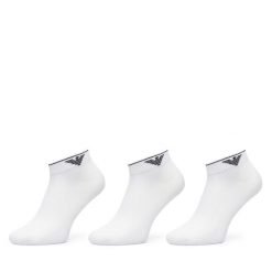 Skarpety krótkie EA7 Emporio Armani. Białe skarpetki damskie EA7 Emporio Armani, bez wzorów. Za 114.99 zł.