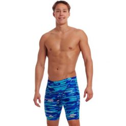 Spodenki do pływania Jammery Funky Trunks Pace Racer. Niebieskie kąpielówki męskie FUNKY TRUNKS, m, bez wzorów, do pływania. Za 219.00 zł.