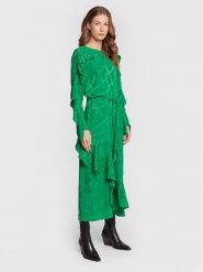 Zadig & Voltaire Sukienka codzienna Ritana WWDR01167 Zielony Regular Fit. Zielone sukienki damskie zadig & voltaire, na co dzień, xs, bez wzorów, z jedwabiu, bez kołnierzyka, bez ramiączek, proste. Za 3,299.00 zł.
