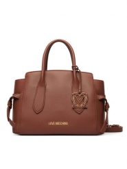 LOVE MOSCHINO Torebka JC4055PP1PLL0200 Brązowy. Brązowe torebki klasyczne damskie Love Moschino, bez wzorów, ze skóry, bez dodatków. Za 1,009.00 zł.