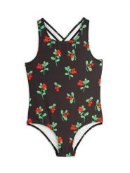 MINI RODINI Strój kąpielowy 2528010199 Czarny. Czarne stroje kąpielowe dziewczęce Mini Rodini, bez wzorów, z syntetyku. Za 149.99 zł.