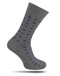 Szare Eleganckie Skarpetki Męskie -MORE- Casualowe, w Chabrowy Wzór Geometryczny. Niebieskie skarpetki męskie More, bez wzorów, z bawełny. Za 19.90 zł.