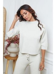 So Cachemire Sweter "Dylia" w kolorze beżowym rozmiar: S. Brązowe golfy damskie So Cachemire, s, ze splotem, bez kołnierzyka. Za 174.43 zł.