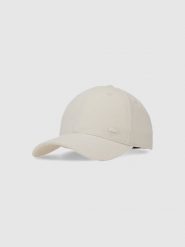 4F Czapka z daszkiem damska - biała S/M. Białe czapki z daszkiem damskie 4f, bez wzorów, z bawełny. W wyprzedaży za 49.99 zł.