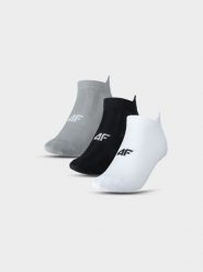 4F Skarpetki treningowe przed kostkę (3-pack) męskie - multikolor 39-42. Skarpetki męskie 4f, bez wzorów, z elastanu. Za 44.99 zł.