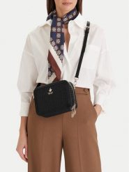 Beverly Hills Polo Club Torebka EO-BHPC-S-001-09 Czarny. Czarne listonoszki damskie Beverly Hills Polo Club, bez wzorów, z materiału, bez dodatków. Za 249.99 zł.