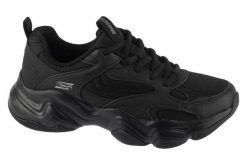 Buty sportowe Sneakersy damskie, Bobs Sport Diego. Czarne buty sportowe na co dzień damskie Skechers, bez wzorów, z materiału, trekkingowe. Za 279.99 zł.