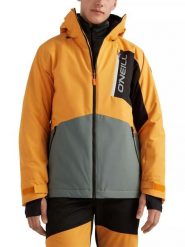 Płaska kurtka narciarska męska O'Neill Jigsaw. Brązowe kurtki narciarskie i snowboardowe damskie O'neill, m, bez wzorów, z dresówki, bez kaptura, narciarskie. Za 939.00 zł.