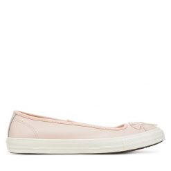 Baleriny Converse. Brązowe baleriny damskie Converse, bez wzorów, bez obcasa. Za 209.99 zł.