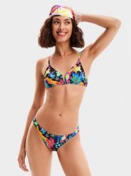 Desigual Góra od bikini Jungle 24SWMK10 Kolorowy. Bikini damskie Desigual, bez wzorów. Za 129.99 zł.