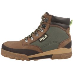 Buty turystyczne męskie Fila Grunge II Mid CVS trapery. Brązowe buty zimowe męskie Fila, bez zapięcia. Za 344.00 zł.