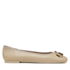 Baleriny Liu Jo. Brązowe baleriny damskie Liu Jo, bez wzorów, bez obcasa. Za 319.99 zł.