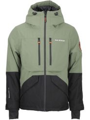 Peak Mountain Kurtka narciarska "Cesna" w kolorze oliwkowo-czarnym rozmiar: M. Brązowe kurtki narciarskie i snowboardowe damskie Peak Mountain, m, bez wzorów, bez kaptura, narciarskie. Za 629.43 zł.