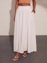 LA Angels Spódnica w kolorze białym rozmiar: XL. Białe spódniczki damskie LA Angels, xl, bez wzorów, z bawełny, maxi. Za 174.95 zł.
