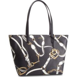 Torebka LAUREN RALPH LAUREN - Top Zip Tote 431742101004 Black Belt. Czarne torebki klasyczne damskie Lauren Ralph Lauren, bez wzorów, ze skóry ekologicznej, bez dodatków. W wyprzedaży za 509.00 zł.