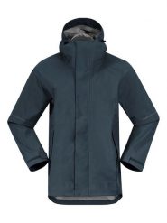 Bergans Kurtka przeciwdeszczowa w kolorze granatowym rozmiar: M. Niebieskie kurtki outdoor męskie Bergans, m, bez wzorów, bez kaptura. Za 338.21 zł.
