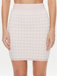 Guess Spódnica mini W4RD65 Z3DA0 Różowy Slim Fit. Czerwone spódniczki damskie Guess, xl, z aplikacjami, z syntetyku, mini. Za 379.99 zł.