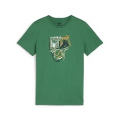 Puma Koszulka Graphics Year Of Sports 68029986. Zielone bluzki damskie Puma, bez wzorów, sportowe, bez kołnierzyka, bez ramiączek. Za 60.99 zł.