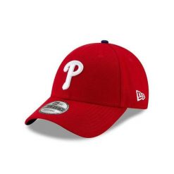 Czapka z daszkiem New Era MLB Philadelphia Pillies. Czerwone czapki męskie New Era, bez wzorów. Za 151.00 zł.