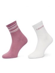 Calvin Klein Skarpety długie 701241453 Kolorowy. Skarpetki damskie CALVIN KLEIN, bez wzorów, z bawełny. Za 64.99 zł.