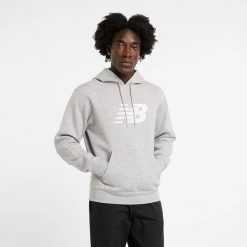 Bluza sportowa męska New Balance MT43904AG. Szare bluzy sportowe męskie New Balance, bez wzorów, sportowe, bez kołnierzyka, bez ramiączek. Za 326.00 zł.