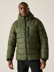 Regatta Kurtka pikowana "Leeshaw" w kolorze oliwkowym rozmiar: XXL. Brązowe kurtki męskie Regatta, xxl, bez wzorów, bez kaptura. Za 296.56 zł.