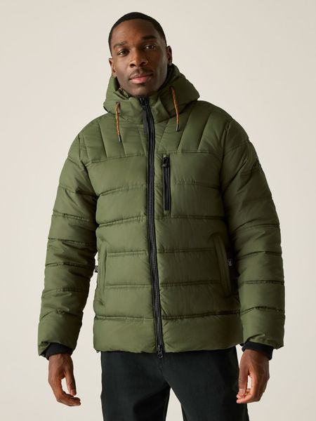 Regatta Kurtka pikowana "Leeshaw" w kolorze oliwkowym rozmiar: XXL. Brązowe kurtki męskie Regatta, xxl, bez wzorów, bez kaptura. Za 296.56 zł.