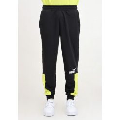 Spodnie męskie PUMA ESS+ Block Sweatpants TR. Czarne spodnie sportowe męskie Puma. Za 199.99 zł.