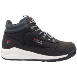 Buty Fila Alpha mid FFM0168 83167 czarne. Czarne buty sportowe na co dzień męskie ze skóry, bez zapięcia. Za 470.31 zł.
