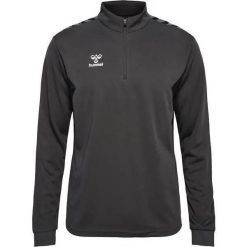 Bluza dresowa 1/2 zip Hummel Authentic. Zielone bluzy bez kaptura męskie HUMMEL, bez wzorów, z dresówki, sportowe, bez kołnierzyka, bez ramiączek. Za 225.00 zł.