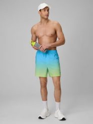 4F Spodenki plażowe boardshorty męskie - niebieskie XXL. Niebieskie kąpielówki męskie 4f, m, bez wzorów, z materiału, do pływania. Za 99.99 zł.