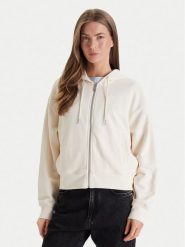 Calvin Klein Jeans Bluza Monogram LV047F208G Beżowy Relaxed Fit. Brązowe bluzy bez kaptura damskie Calvin Klein Jeans, s, z bawełny. Za 449.99 zł.