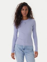 Tommy Jeans Bluzka DW0DW20178 Niebieski Slim Fit. Niebieskie topy sportowe damskie Tommy Jeans, xs, bez wzorów, z bawełny, bez ramiączek. Za 189.99 zł.