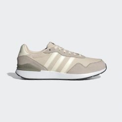 Buty Run 60s 4.0. Białe buty trekkingowe męskie Adidas, bez zapięcia, trekkingowe. Za 259.00 zł.