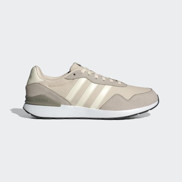 Buty Run 60s 4.0. Białe buty trekkingowe męskie Adidas, bez zapięcia, trekkingowe. Za 259.00 zł.