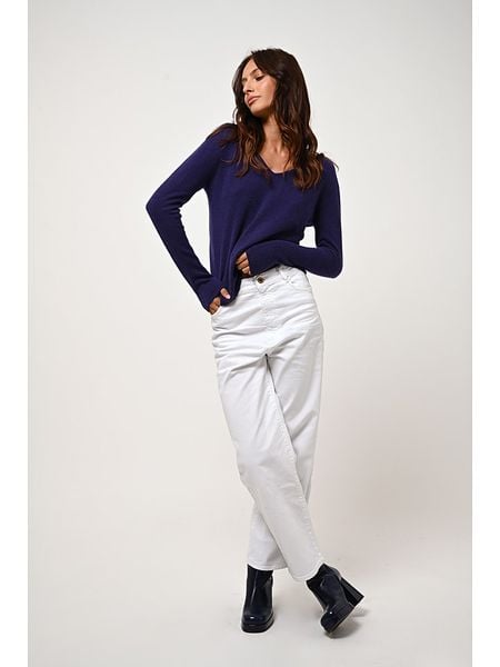 AUTHENTIC CASHMERE Kaszmirowy sweter "Galise" w kolorze fioletowym rozmiar: XL. Różowe swetry klasyczne damskie AUTHENTIC CASHMERE, xl, z kaszmiru, bez kołnierzyka. Za 396.88 zł.