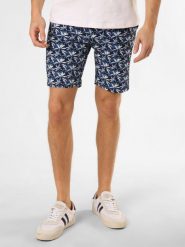 Finshley & Harding London spodenki modułowe Mężczyźni Regular Fit niebieski|biały, 48. Białe szorty męskie Finshley & Harding London, bez kołnierzyka. Za 179.95 zł.